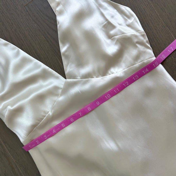 Reformation Margot Wedding Dress Gown Silk Satin Ivory Mermaid Train With Tags 8 - Picture 11 of 16